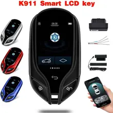 

New for Maserati Style K911 LCD Car Remote Smart Key Work with Mobile Phone PKE Keyless Entry System for All Keyless Entry Cars