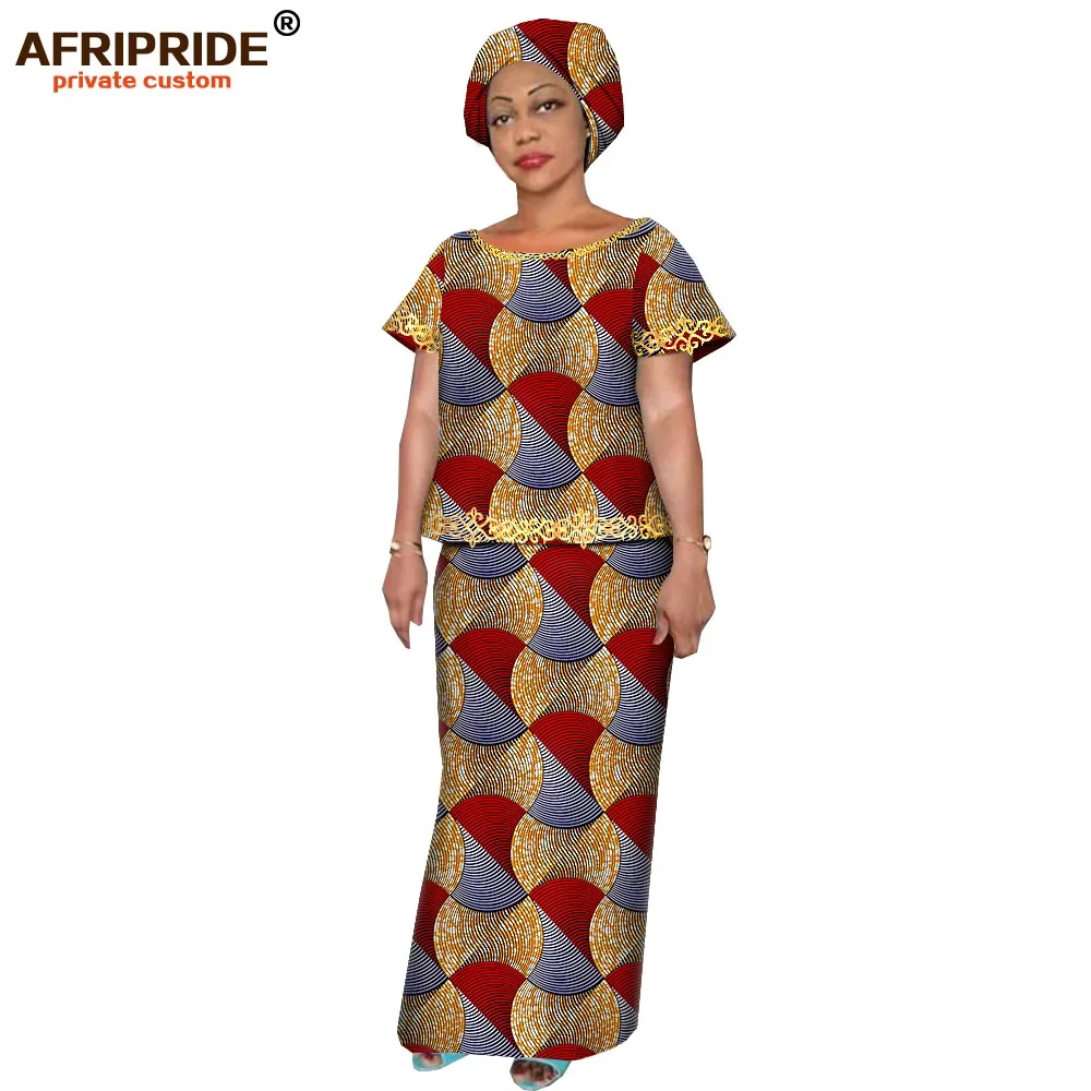 Женский костюм с юбкой Afripride комплект из 2 предметов принтом в африканском стиле