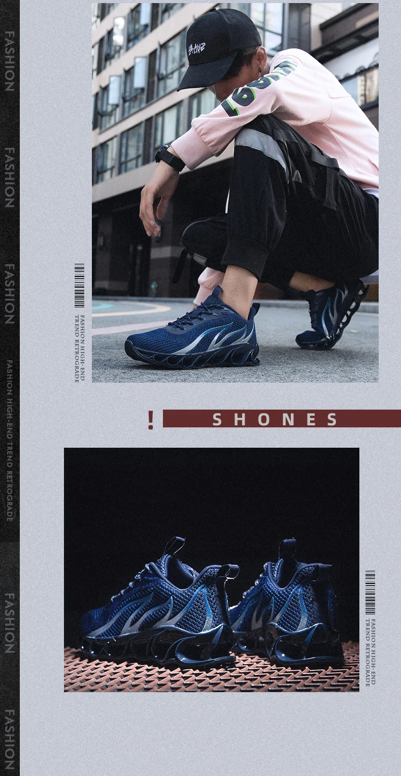 Модные пламени обувь blade кроссовки zapatillas hombre Deportiva; сезон весна-осень Для мужчин, на шнуровке, из сетчатого материала; спортивная обувь Для мужчин кроссовки для бега