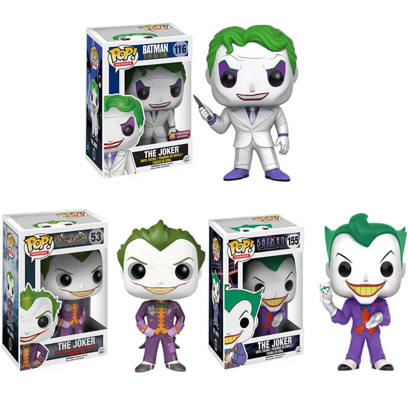 

FUNKO POP Batman Arkham Asylum The Joker Vinyl Figures Dolls Action Figure Collectible Model Toy for Kids Christmas Gift