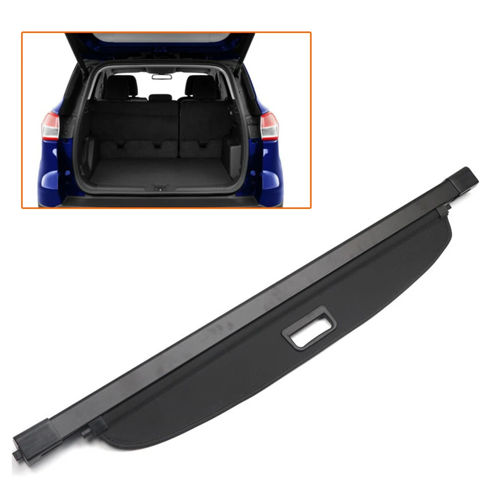 Black Car Rear Trunk Cover Cargo Shade Security Shield For Ford Ecosport 2012 2013 2014 2015