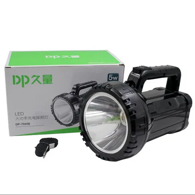 Strong light long-range portable lamp high-power rechargeable searchlight 3W single lamp outdoor miner's lamp