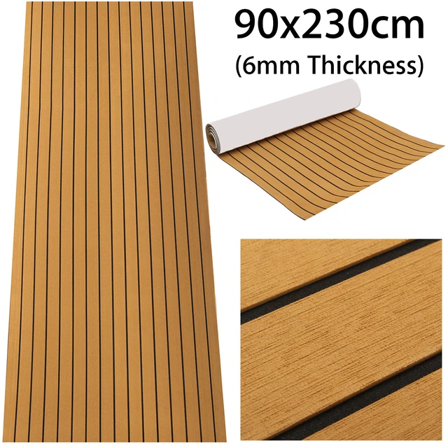 3 farbe Selbst-Klebe EVA Schaum Marine Bodenbelag Faux Teak Decking Blatt  Marine Gestreiften Yacht Matte Fahrzeug Pad Deck matte Für Boot - AliExpress