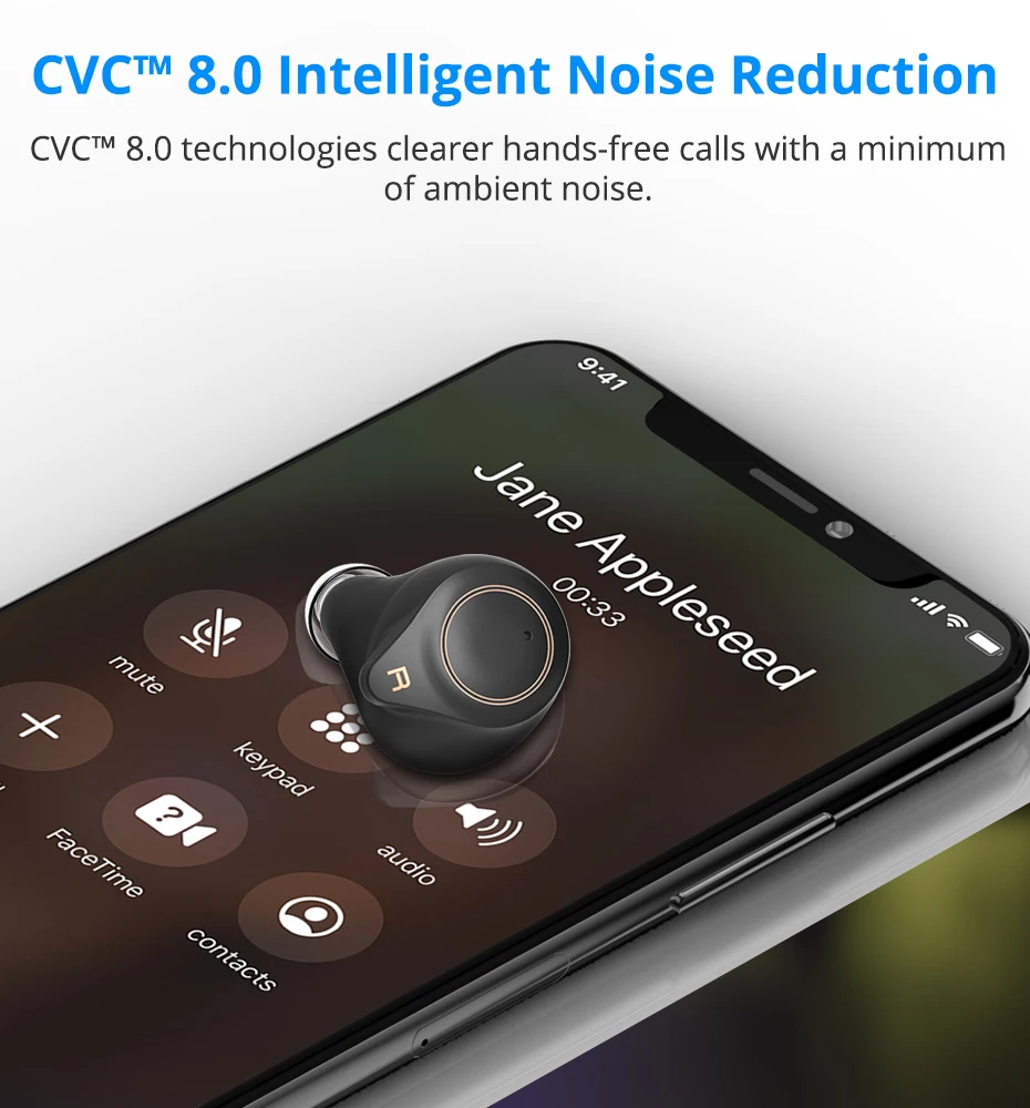 Makibes Support AptX ACC TWS True Wireless Bluetooth 5.0 Earphone CVC8 Noise-Cancellation With Super Bass HD Mic headset earbuds_06