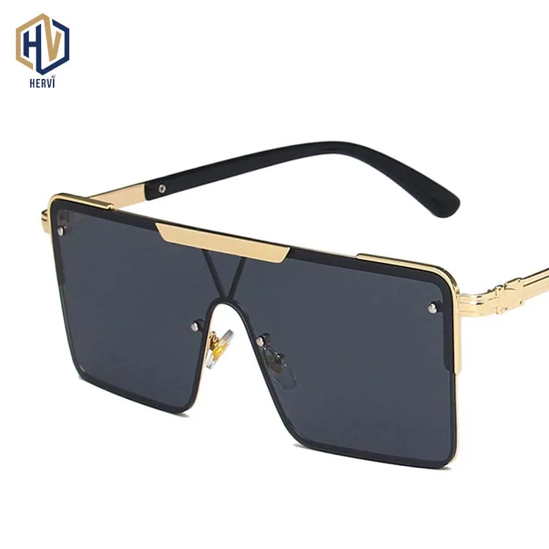 Очки солнцезащитные женские в стиле ретро квадратные с плоским верхом и