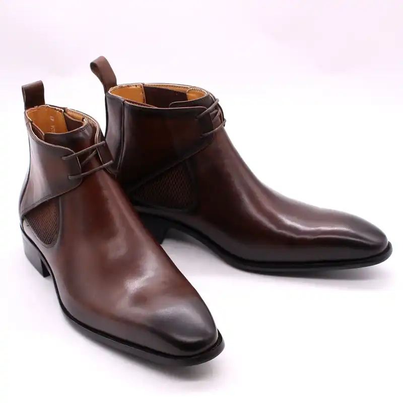 guy leather chelsea boot
