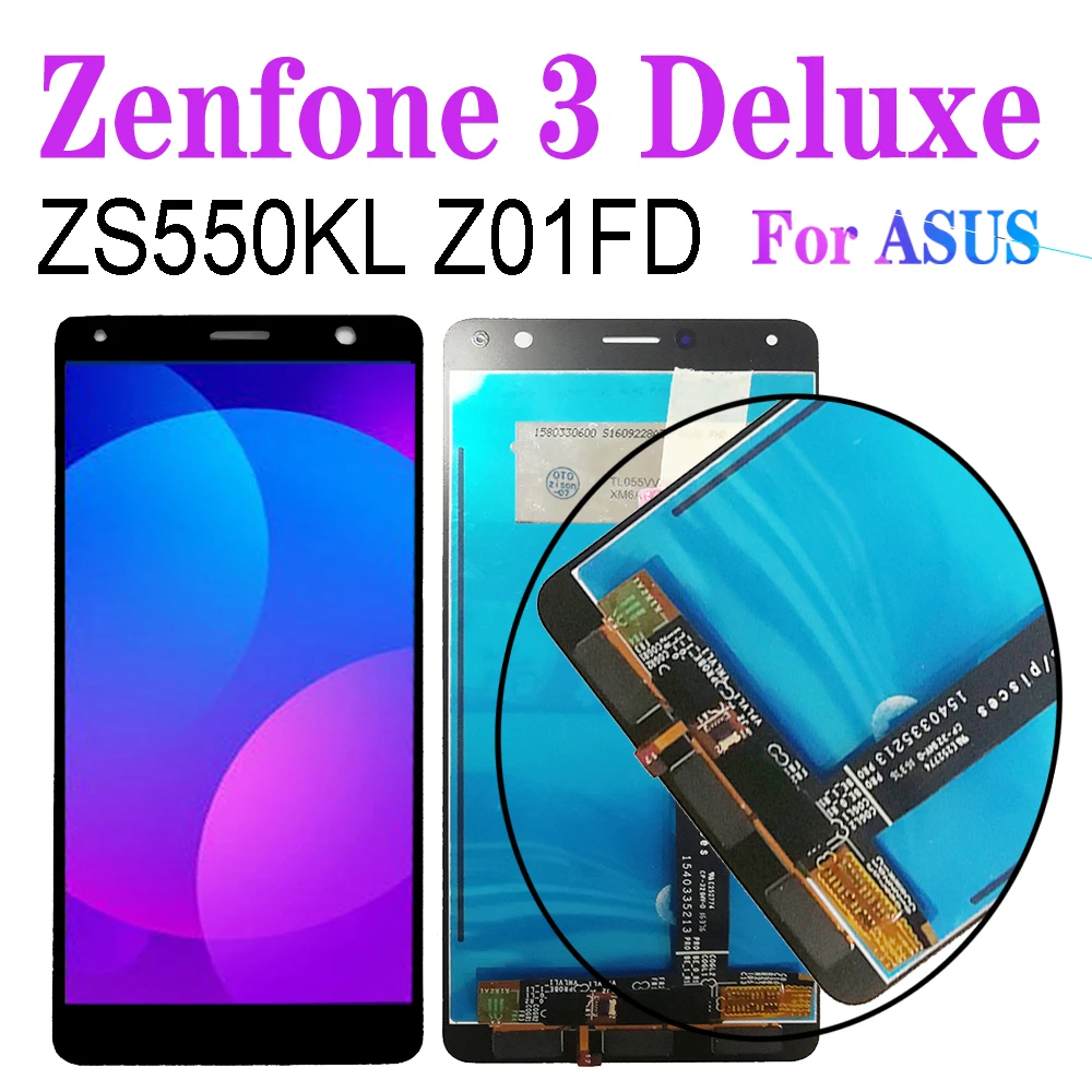 ЖК-дисплей ZS550KL Z01FD для ASUS Zenfone 3 Deluxe дисплей сенсорная панель дигитайзер датчик в