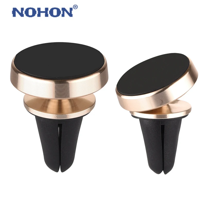 

NOHON Car Phone Holder For iPhone X Xs Xr 8 Plus Magnetic Cell Phone Stand in Car GPS Air Vent Mount Holder Universal Phone Grip