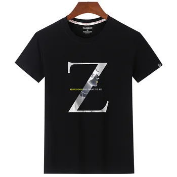 

Summer new women's street letter characters print loose short-s 9136