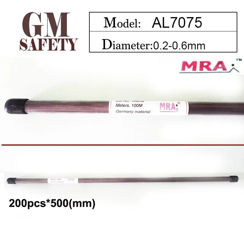 

MRA Laser welding AL7075 of 0.2/0.3/0.4/0.5/0.6mm Welding Wires Filler Material 200pcs in 1 Tube B012231