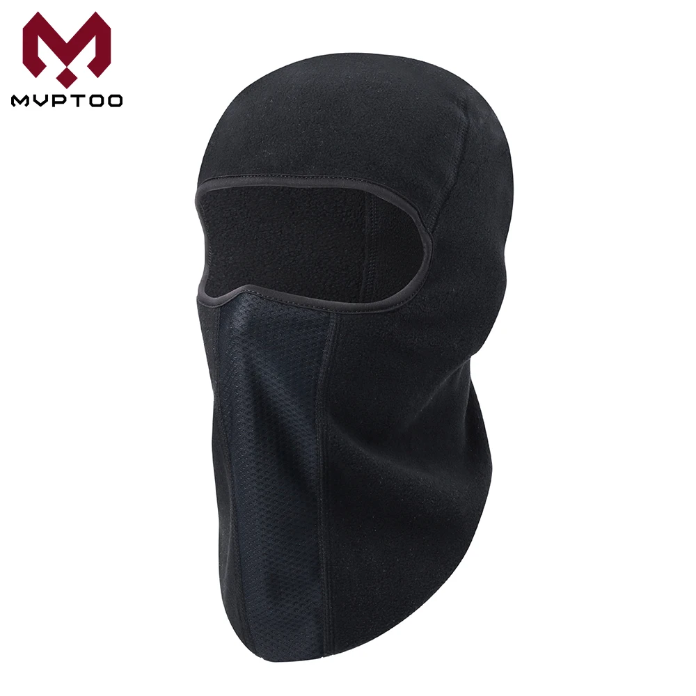 

Cold Weather Polar Fleece Balaclava Cap Winter Motorcycle Face Shield Moto Biker Full Head Mask Motorbike Hood Liner Hats Men