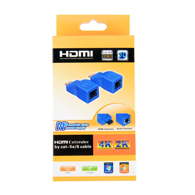 Завод DirectHDMI удлинитель 30 м один сетевой кабель к HDMI HD сети HDMIi к rj45 30 м