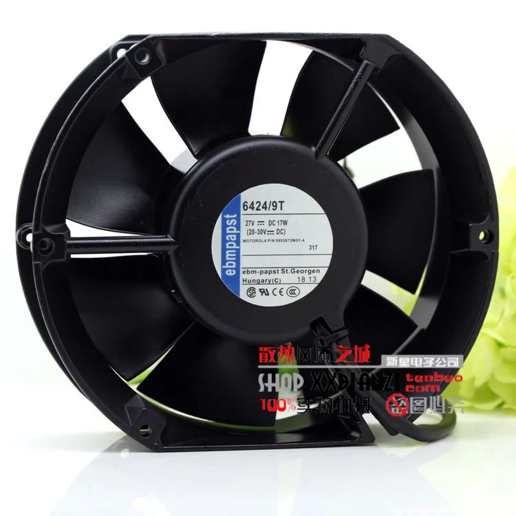 

Original 24V 27V 17W 172*150*51 6424/9T three wire aluminum frame fan
