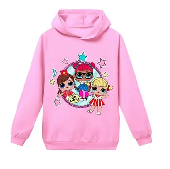 

LOL Surprise Cartoon hoodie baby girl sweatshirt Children Clothing kids hoodies clothes boys cotton costume christmas t shirt