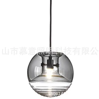

Modern Pendant Light Silver Gold Glass Ball Hanging Lamp Hanglamp Kitchen Light Fixture Dining Living Room Luminaire Parlor Gray
