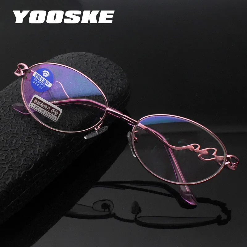 

YOOSKE Reading Glasses Men Women Blue Light Blocking Eyeglasses for Female Diamond Design Anti-fatigue Reader Eyewear +1.0 4.0