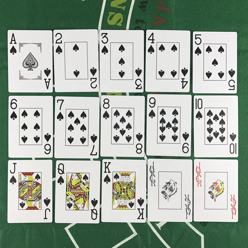 Plastic Playing Cards 1Pcs/set Waterproof Plastic Playing Cards Baccarat Texas Hold'em PVC Poker Club Cards Board Games 2.48*3.46 Inch Card Game