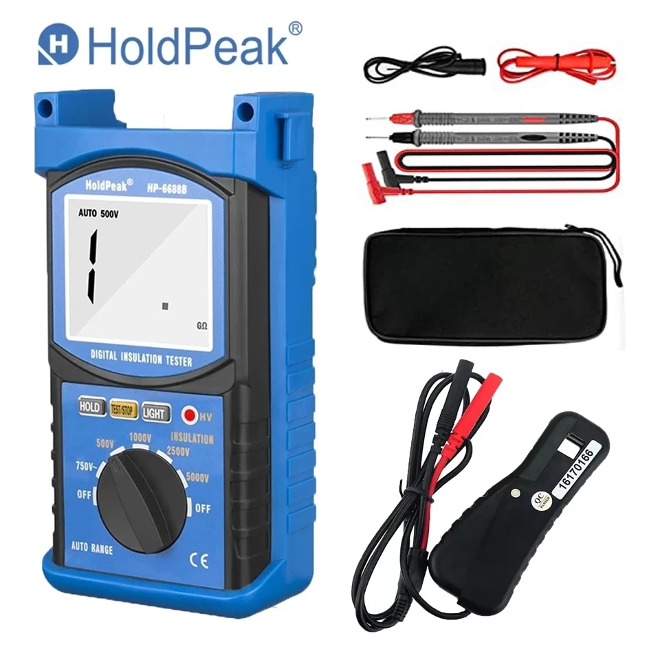 HoldPeak HP-570C-APP Digital Clamp Meter Bluetooth Multimeter Berührungslose Stromzange für Multimeter AP-570C-APP 4000 Counts Auto Range AC/DC Spannung Strom Widerstand Kapazitanz Frequenz Testen 