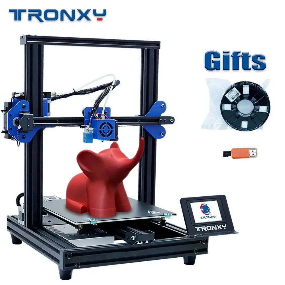 Новинка 2020 полнофункциональный 3D принтер Tronxy XY 2 PRO FDM с пла филаментом 8G micro sd 0 25 кг