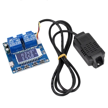 

MOOL Humidity Temperature Controller Digital Thermometer Hygrometer Control Module Dual Output LCD Automatic Constant Regulator