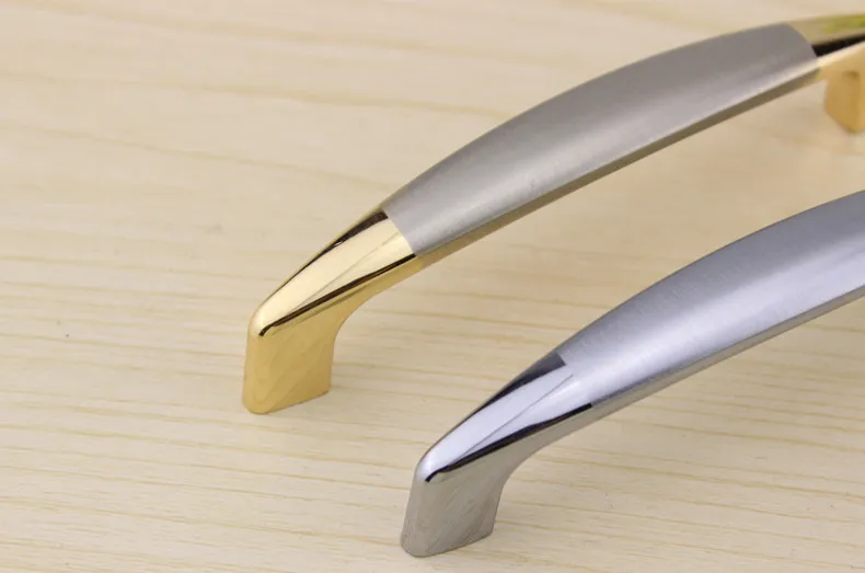 European Style Wardrobe Door Brushed Drawer Handle Solid Modern Minimalist Kitchen Cabinet Shoe Cabinet Door Handle Cabinet Hand