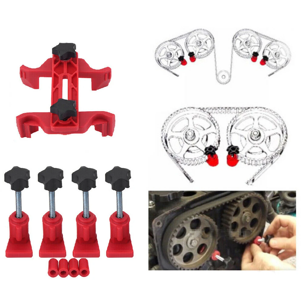5 Cam Clamp Camshaft Engine Timing Locking Tool Sprocket Gear Fixture Kit