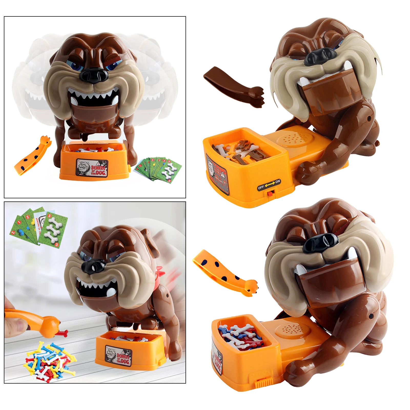 Bad Dog Tricky Funny Toys Table Happy Games Pressing Bones for Parents Family
