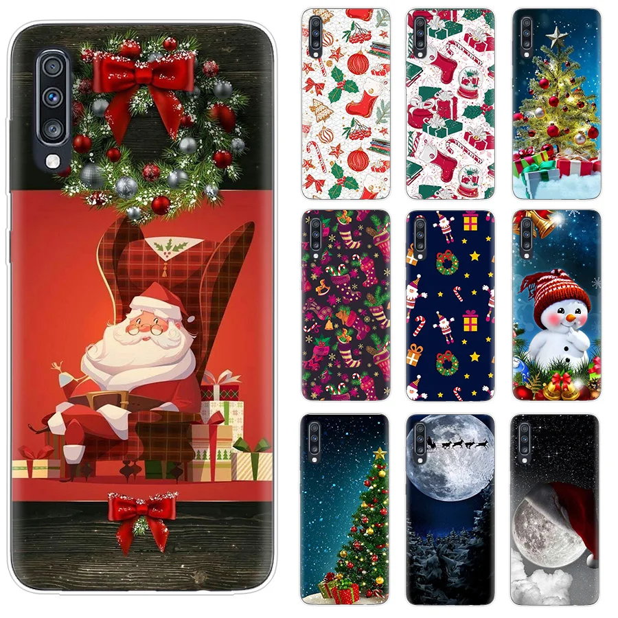 Рождественский подарок для Samsung A50 A10 A20E A51 A10S A20S телефон A30S A40 A50S A70 A71 чехол A6 + A7 A8 J7