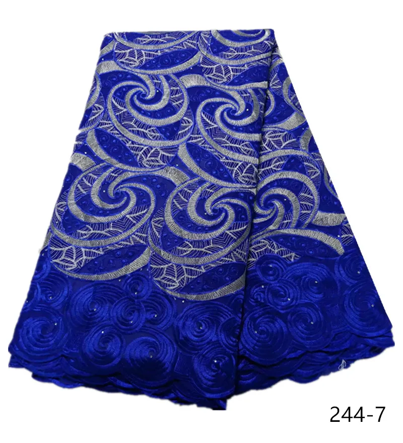 

African Dry Cotton Lace Fabrics 2019 High Quality Embroidery Lace Swiss Voile Lace Swiss Voile Lace 5 yards free shipping 244