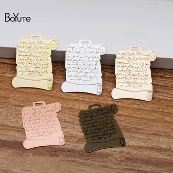 

BoYuTe (20 Pieces/Lot) 32*21MM Metal Brass Scrolls Corroded Sheet Diy Hand Made Jewelry Making Accessories