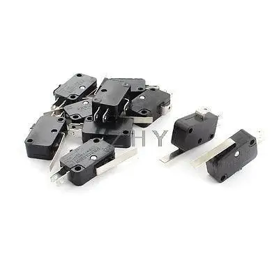 

10 x Micro Limit Switch Long Straight Hinge Lever Arm SPDT Snap Action