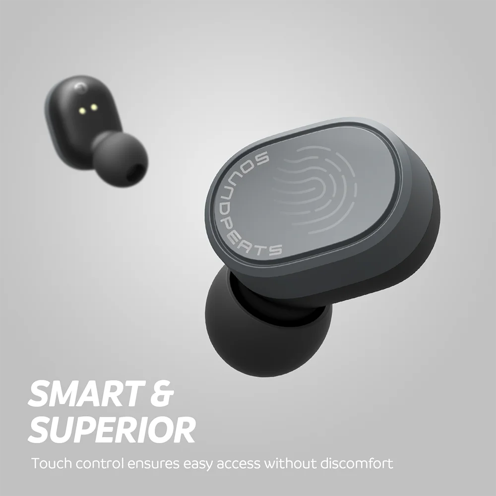 SoundPEATS Bluetooth 5 0 True Беспроводной AptX кодек сенсорный объем Управление наушники