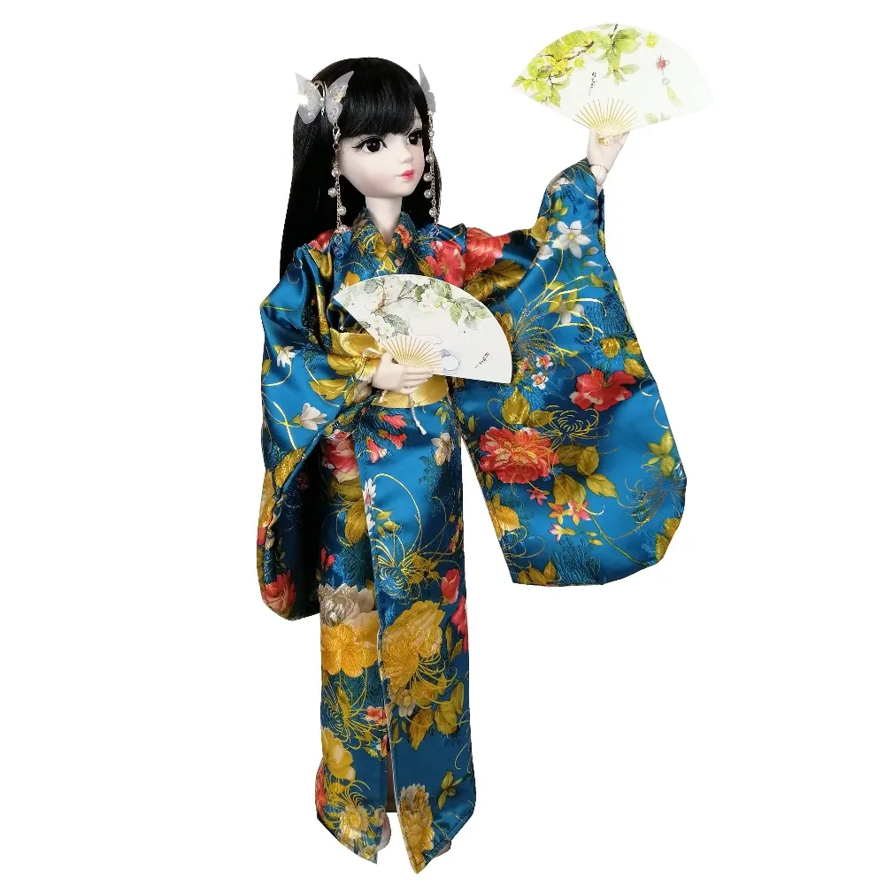 EVA BJD 1/3 60 см 24 дюйма азиатское японское кимоно девушка мяч шарнирная кукла Обнаженная белая кожа Смола Модель с открытой головой DA001-133