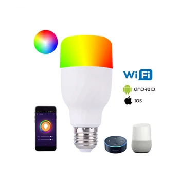 

11W LED Smart WiFi Voice Light Bulb APP Remote Control Bulb Lamp Support Alexa Google Home RGBW Dimmable Voice Control