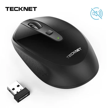 

TeckNet Wireless Mouse 2000DPI Adjustable 2.4GHz Ergonomic Mice USB 2.0 Receiver Optical Computer Mouse For Laptop PC Mouse