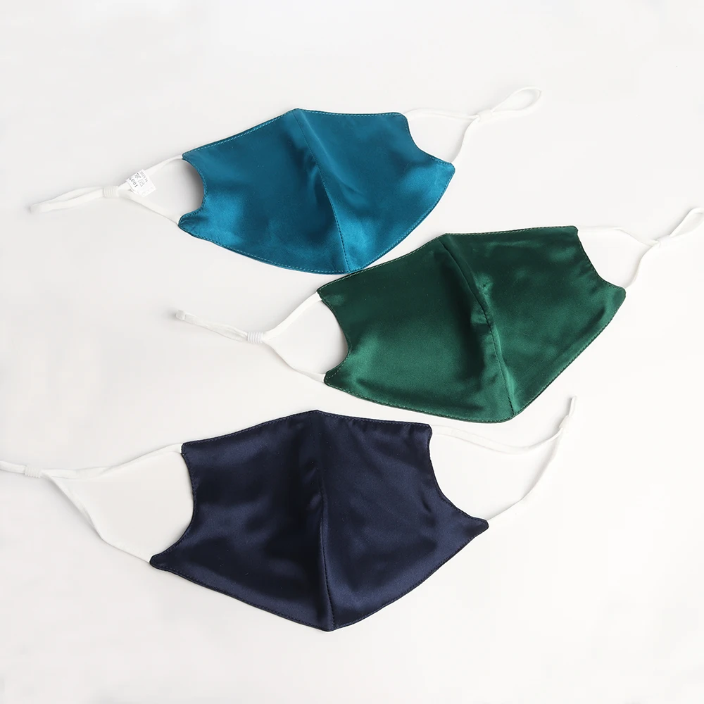 Face Mask Double Silk Mouth Mask for Women Men Dustproof Adjustable Breathable Beauty Mask Summer Sunshade Reusable