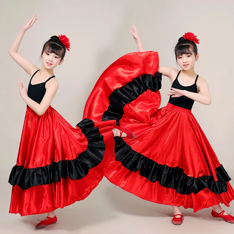 Matador Costume Girls Spanish Bullfighting Skirt Dancer Flamenco