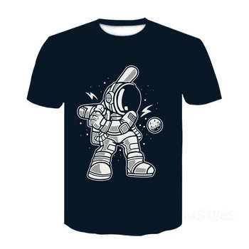 

Summer 2020 New men's wear T-shirt 3D space astronaut print T shirt SpaceX Spaceship 3D tshirts Rocket homme StarmanX Tops Tees