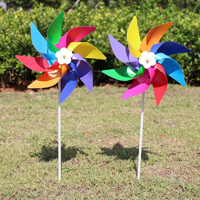 Garden Yard Party Camping Windmill Wind Spinner Ornament Decoration Kids Toys 2