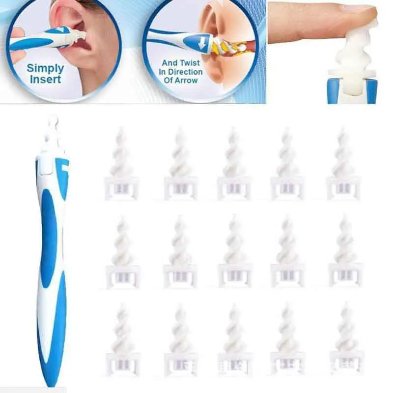 New ear wax removal tool soft spiral ear cleaning for ear wax removal ear cleaner ears plugs spirals care tool