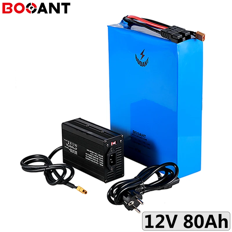 Перезаряжаемая литиевая батарея 4S 12,8 V 80Ah 100W--1000W LiFePo4 3,2 V для электрического велосипеда для хранения солнечной энергии солнечная световая