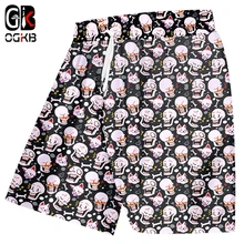 OGKB, унисекс, крутые пляжные шорты с 3D принтом черепа кота, пляжные шорты для женщин/мужчин, высокая талия, эластичные боксеры и брюки