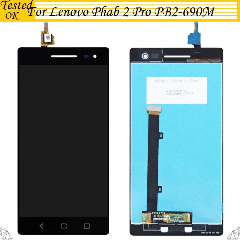 

For Lenovo Phab 2 Pro PB2 Pro PB2-690M PB2-690Y P690 690 LCD Display and Touch Screen Digitizer Tested OK Assembly Replacement