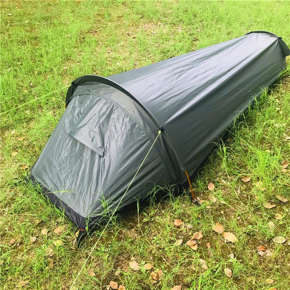 Backpacking Tent Outdoor Camping Sleeping Bag Tent Lightweight Single Person Tent For Camping Tents Aliexpress