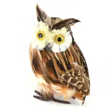 Моделирование сова попугай ремесло садовый декор перо газон пена фигурка орнамент сад имитация Сова Форма приманка реалистичное украшение