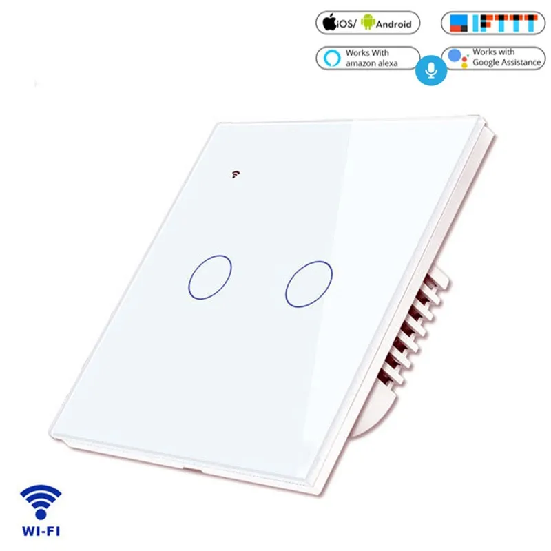 ZUCZUG Smart Switch WIFI Control Interrupto Lamp Switch RF Alexa Google Home Voice Control Smart Wall Switch LED Light Switch