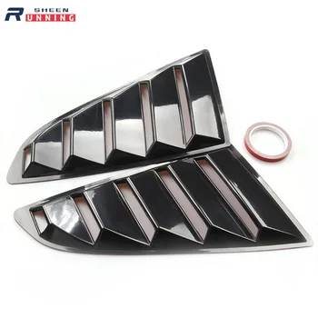 

Rear Quarter Window Louvers Scoops Spoiler Car Tunning Panel Side Air Vent Cover for Ford Mustang 2015 2016 2017