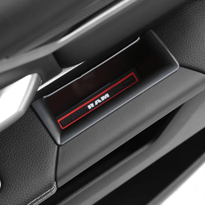 Car Front Door Handrail Sort Out Storage Box Auto Interior Accessories Silicone Anti-Slip Mat For Dodge Ram 1500 2019-2021
