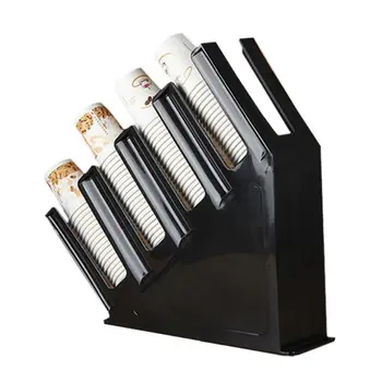 

1PC Plastic Disposable Paper Cups Rack Storage Organizer Holder Coffee Mug Shelf for Bar Tea Shop