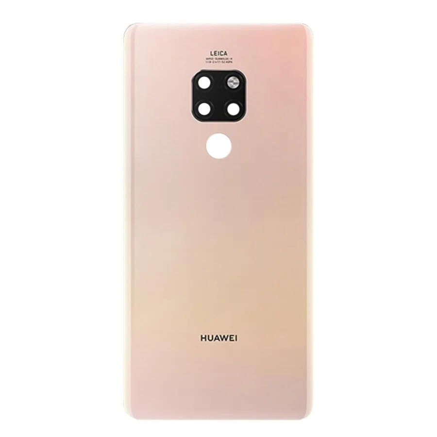 Для huawei mate 20 крышка батареи mate 20 Pro Задняя стеклянная панель для huawei mate 20 Lite задняя дверь Корпус чехол с объективом камеры - Цвет: Mate20 Pink
